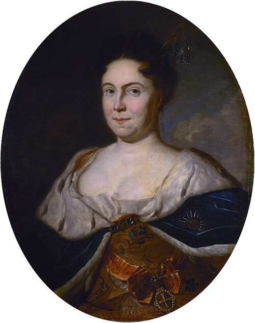 Портрет Екатерины I работы Карела де Мооро. 1717 год Портрет Екатерины I работы Карела де Мооро. 1717 год