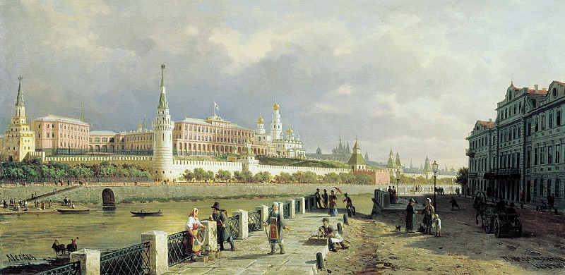 Вид Московского Кремля. 1879 год. В.В.Верещагин